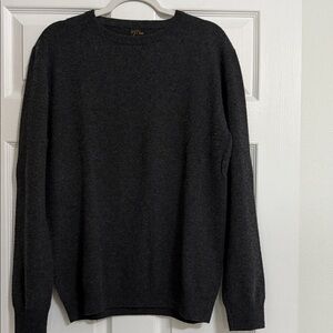 J. Crew Men's Charcoal Crewneck Sweater